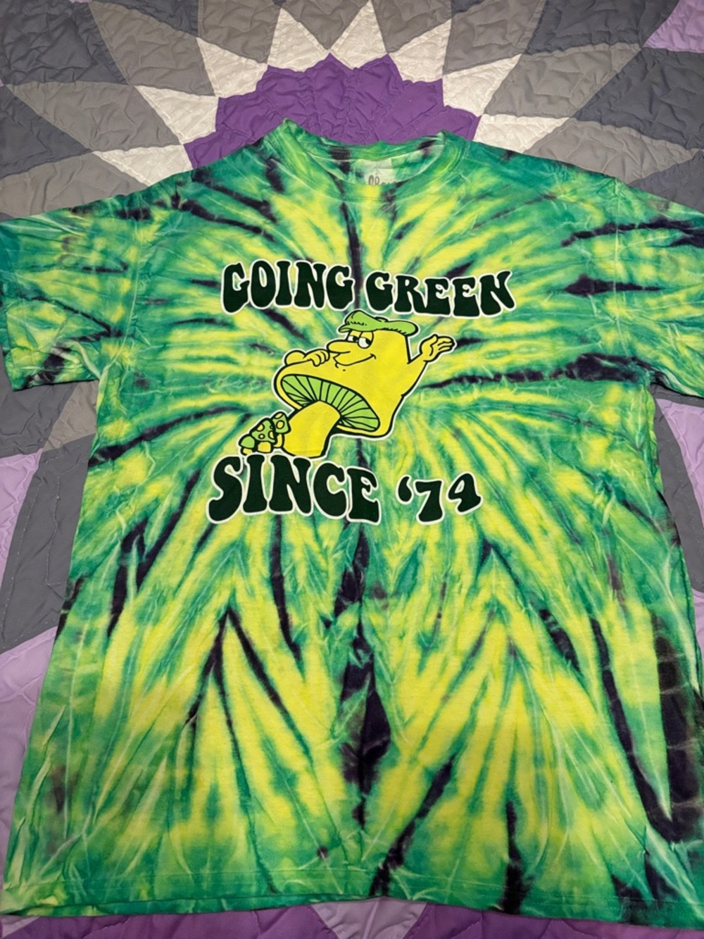 Going Green Tie-Dye Short Sleeve Tee - Green